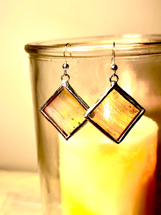 Sunset Stained Glass Earrings